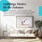 Preview: Stylisches Leinwandbild: Flexibilität und Balance: Frau praktiziert Yoga.